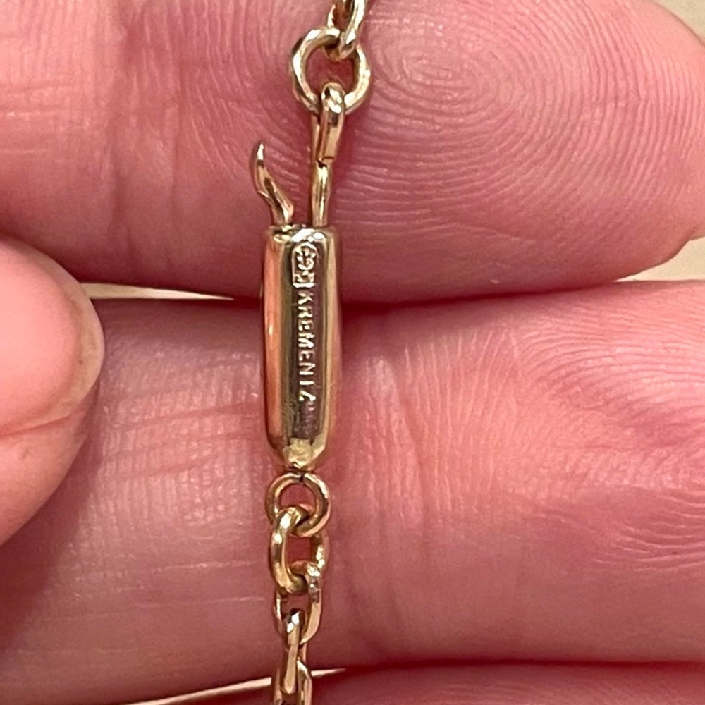 Vintage Gold Tone Oval Sparkly Brown Sunstone Goldstone 2-Sided Stone Pendant. - Picture 6 of 9